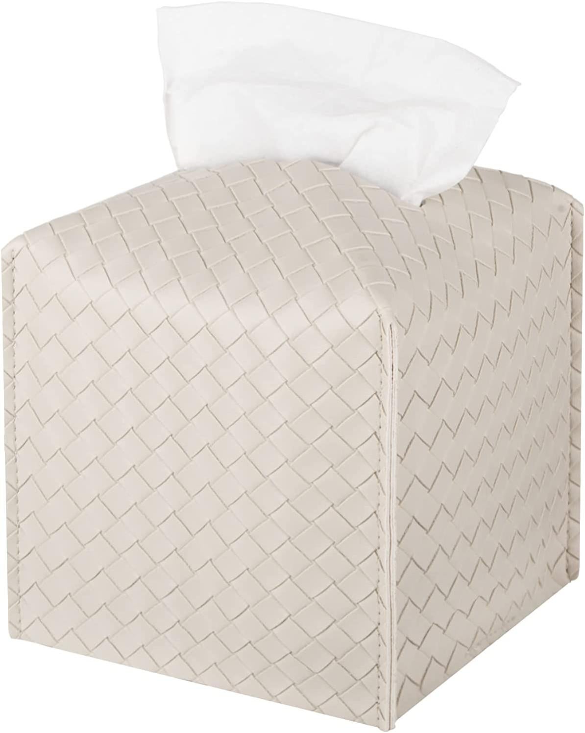 Porte-Serviette carré en cuir PU, distributeur de serviettes en papier, boîte à mouchoirs, caddie de Bar pour Table à manger, hôtel, bureau, décoration de maison Porte-Serviette carré en cuir PU, distributeur de serviettes en papier, boîte à mouchoirs, caddie de Bar pour Table à manger, hôtel, bureau, décoration de maison