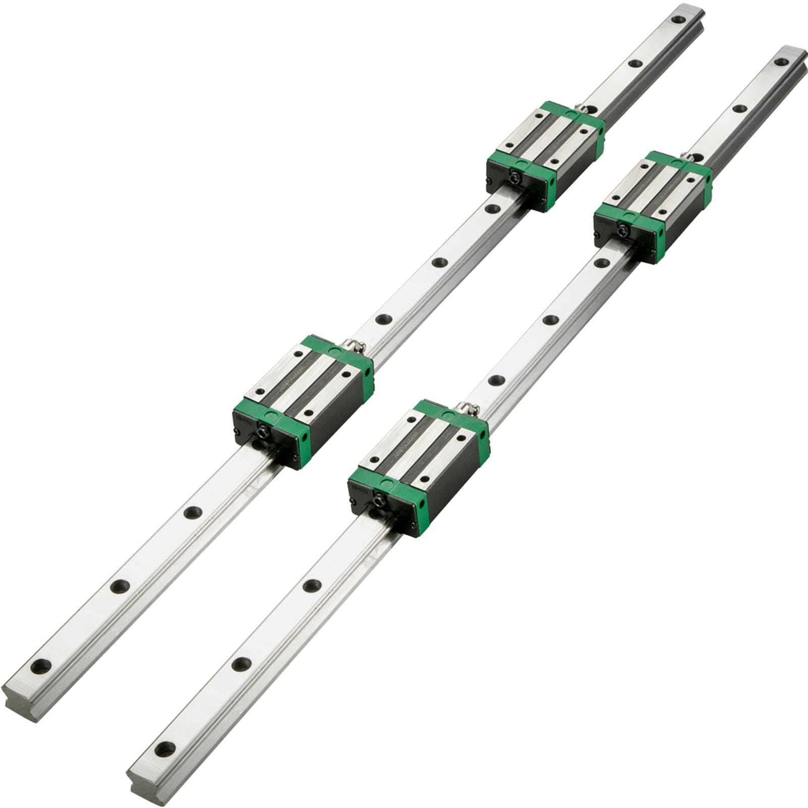 VEVOR Miniature Rail Lineaire Guide CNC, HSR15 - 1200 mm Rails et