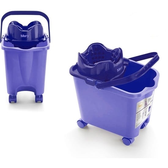 Cubo de fregar semi autom tico con ruedas Mery Leroy Merlin