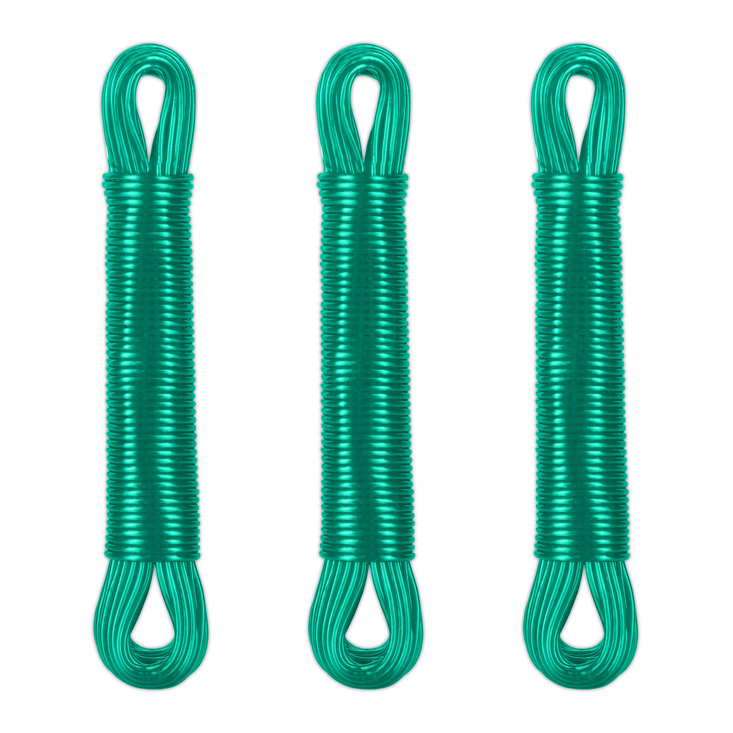 Corde à linge en PVC, vert, 5/32 x 50' de KINGCORD