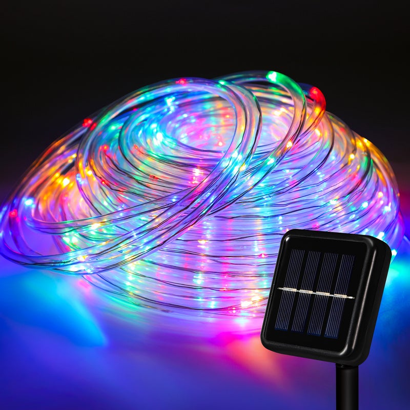 Guirlande électrique solaire 10 LED multicolore 8,10 mètres connectable -  RETIF