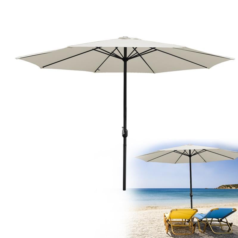 Ombrellone Rettangolare Reclinabile 2x3 M, Tela Poliestere 180 G/m², Manovella, Protezione UV 50+, Colore Moderno