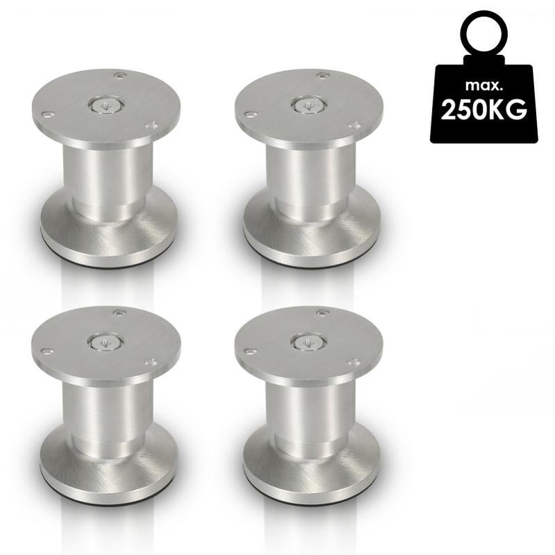4X Piedi Per Mobili Piedistallo Piedi Per Mobili Gambe Per Armadi Regolabile Letto Alluminio 80mm 88926651