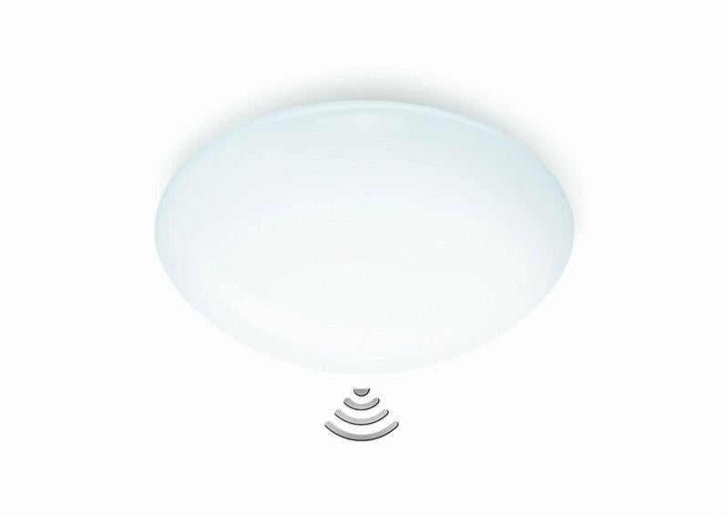 HONWELL Plafoniera LED A Batteria Con Sensore Di Movimento, 250 Lumen, Luce Bianco Caldo 3000K, Per Armadio, Corridoio, Scale (Bianca)