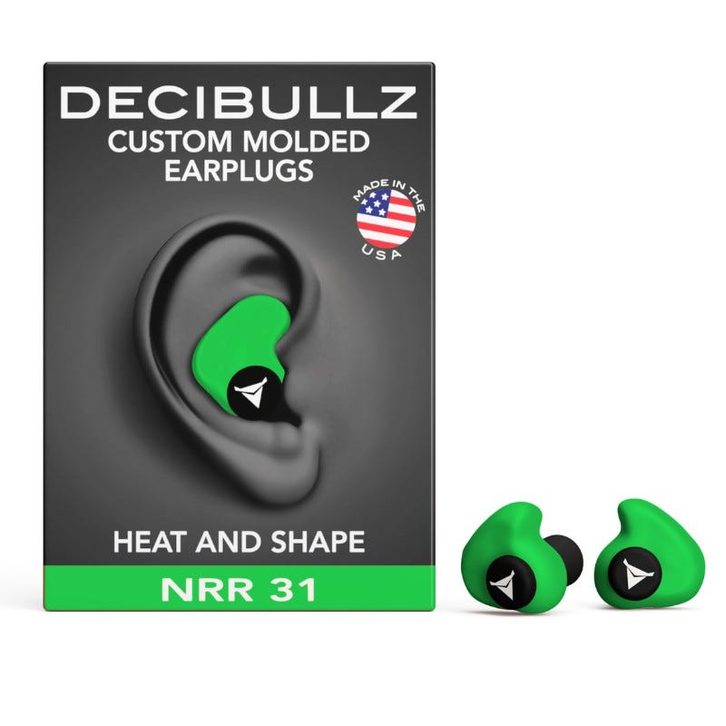 Decibullz - Bouchons d'oreilles moulés sur-mesure - Atténuation