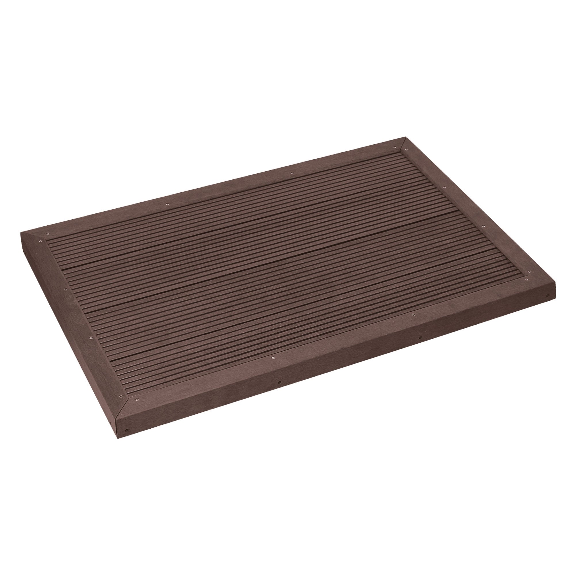 Ducha solar exterior redonda de PVC efecto madera - 11x220 cm - 9 l