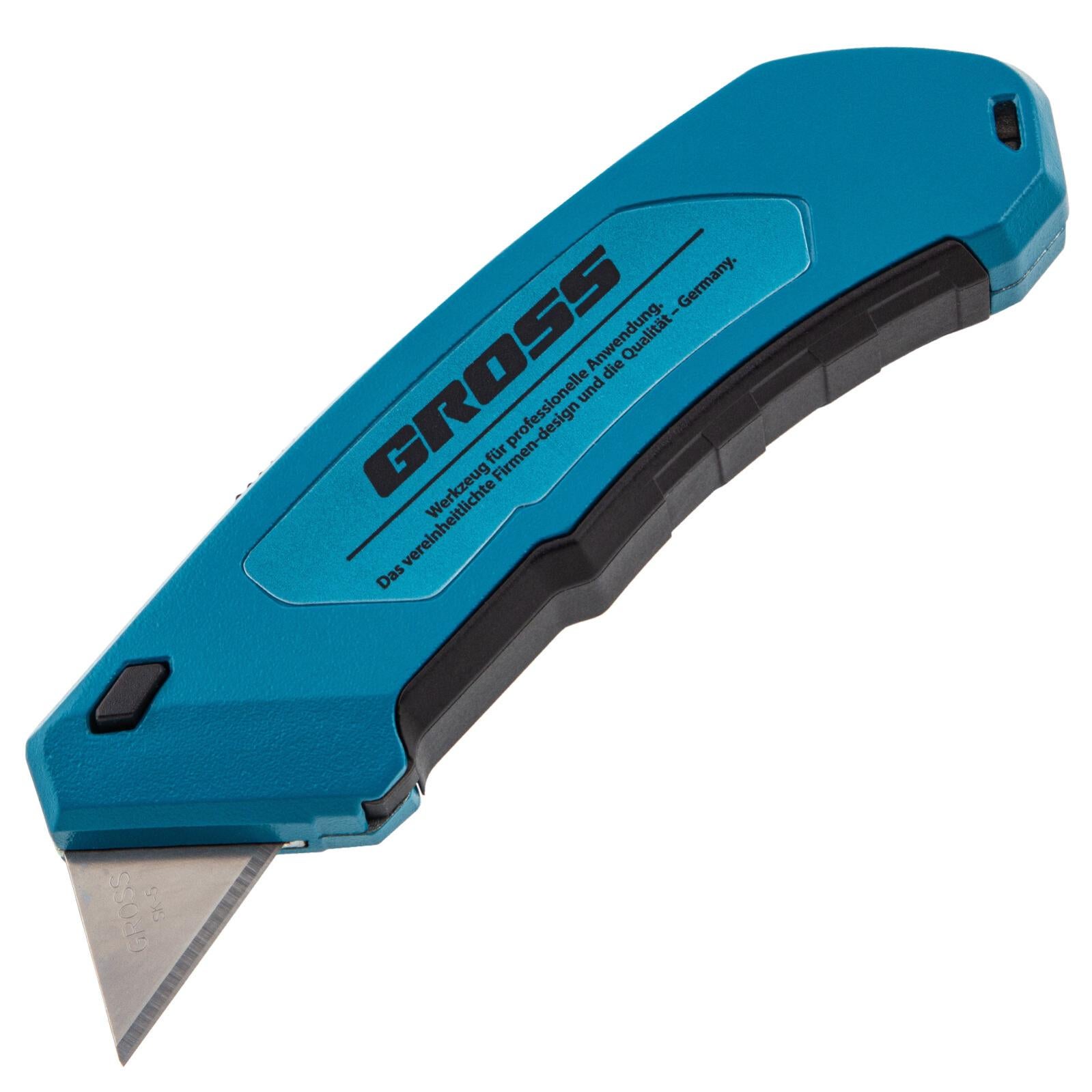 2 Pièces Cutter Professionnel Rétractable 7 En 1 Avec 10 Lames - Outil Polyvalent Acier Inox