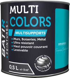 Peinture Aérosol Bleu turquoise 400ml, peinture pas chere - Badaboum