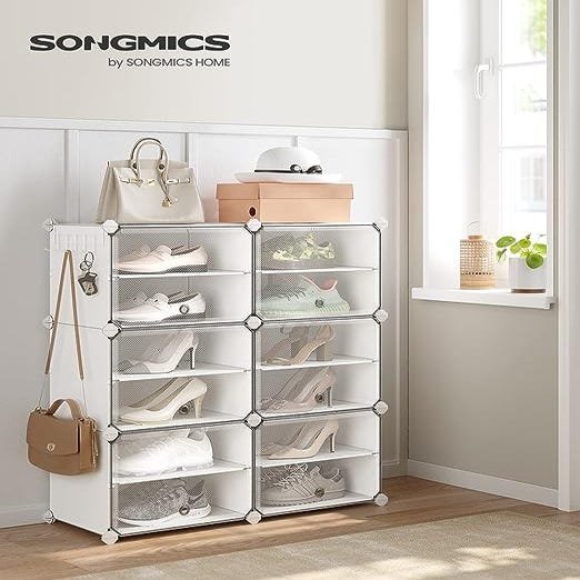 Songmics - SONGMICS Boîte à Chaussures Organisateur à Chaussures