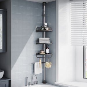 Wenko Etagère panier de douche en acier Meis - L. 23 x H. 7 cm