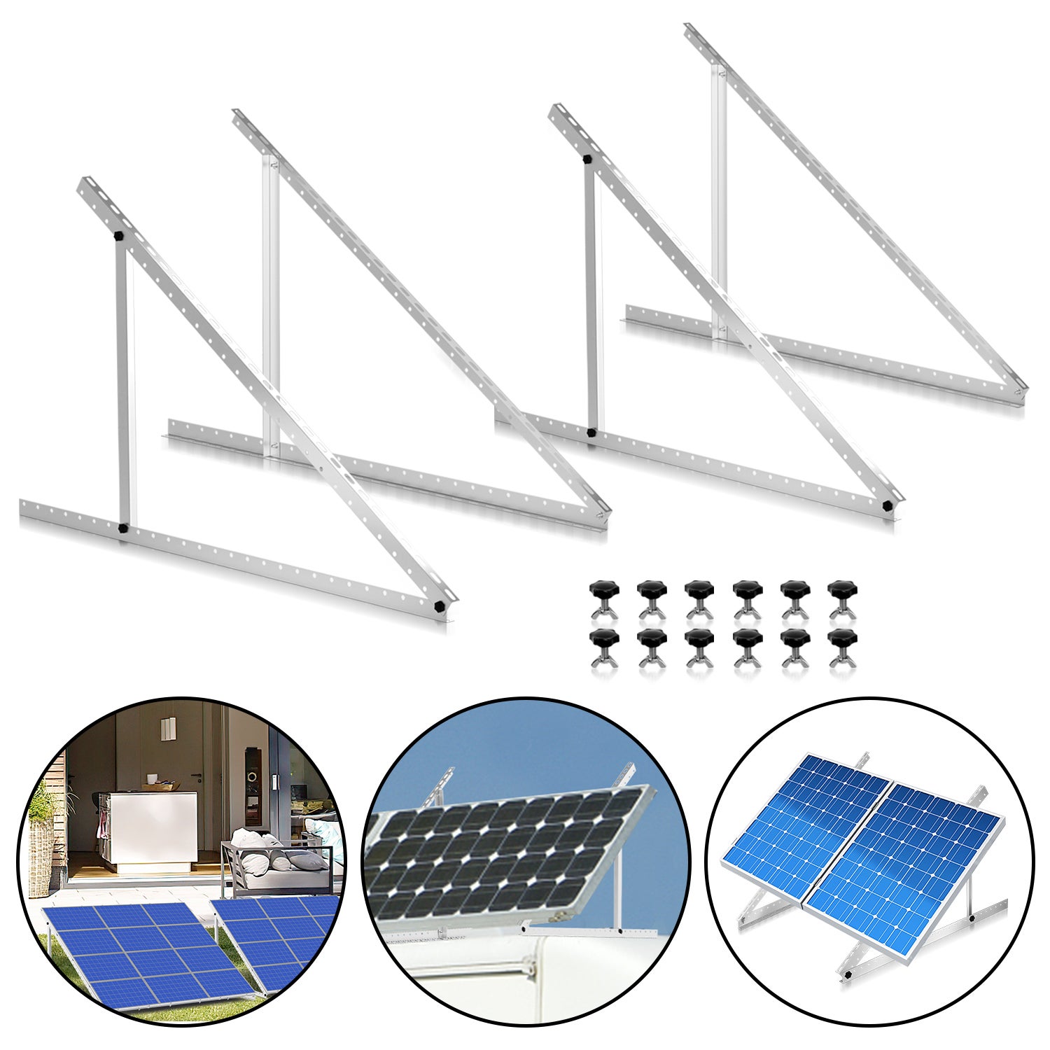 Cm Support De Panneau Solaire En Aluminium Kit De Montage Pour