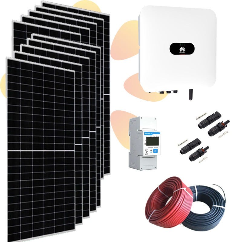 Kit solar fotovoltaico autoconsumo con Huawei 5kWp 22170Wh/día