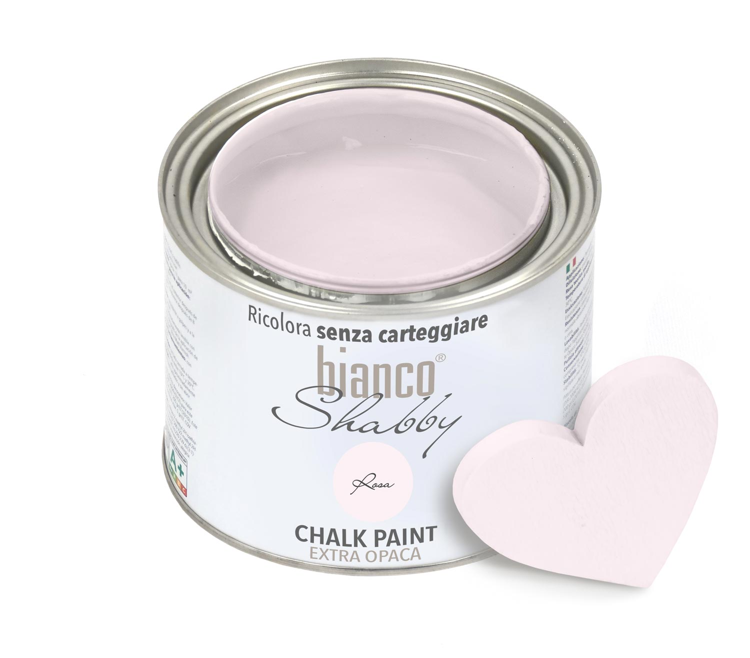 Chalk Paint Rosa Antico Ricolora senza carteggiare - BIANCO SHABBY