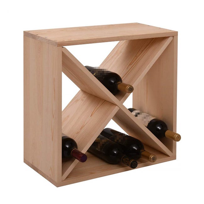Range bouteilles en bois - Façon caisse de vin - ON RANGE TOUT
