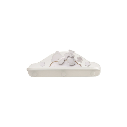 Mensola A Onda Per Cameretta Bambini – King Collection M1106020/E – MDF Verniciato Arancione 56x26x2 Cm - 2