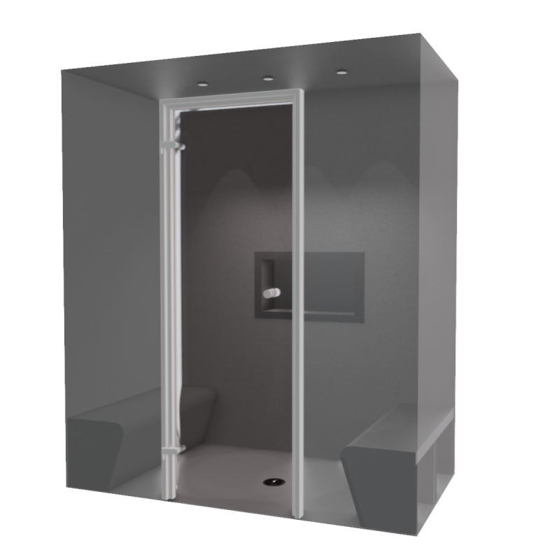 Kit de construction cabine de douche Hammam à carreler 180 x 100 avec — free download
