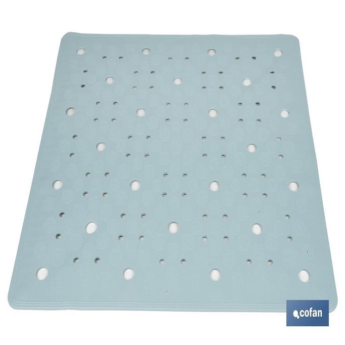 alfombra antideslizante con ventosas bañera/ducha blanco 53 x 53 cm