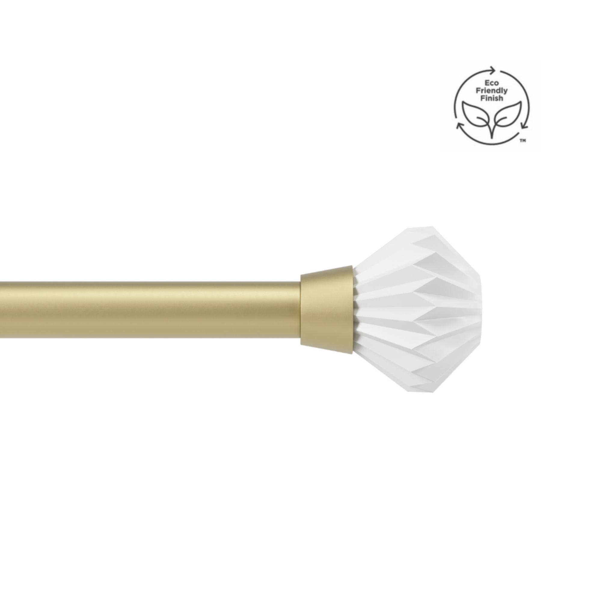 Tringle à Rideau Dorée Extensible 80-300cm - Support Métal 5/8" - Pour Salon/Chambre