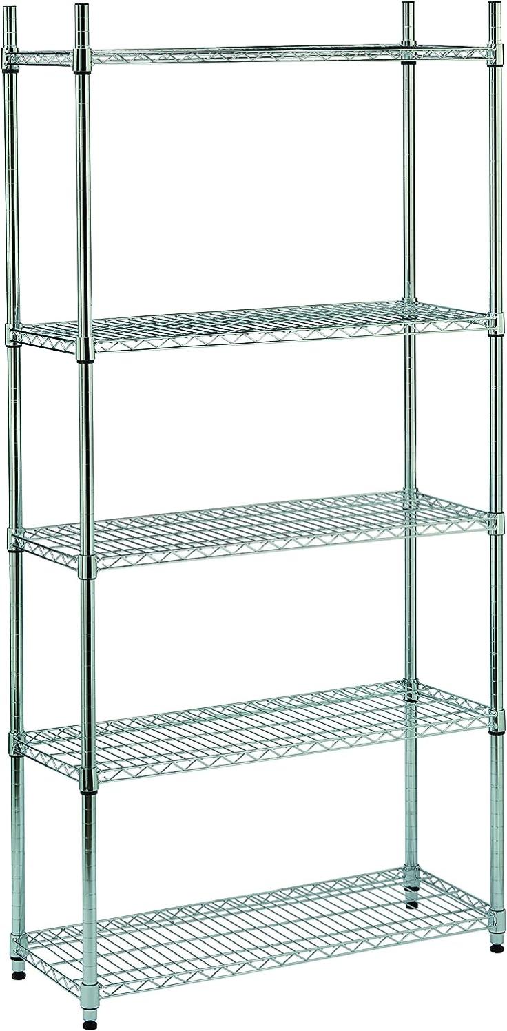 Portaombrelli Cromato King Home - Diametro 25.5 Cm, Altezza 76 Cm, Design Elegante Per Ingresso O Ufficio