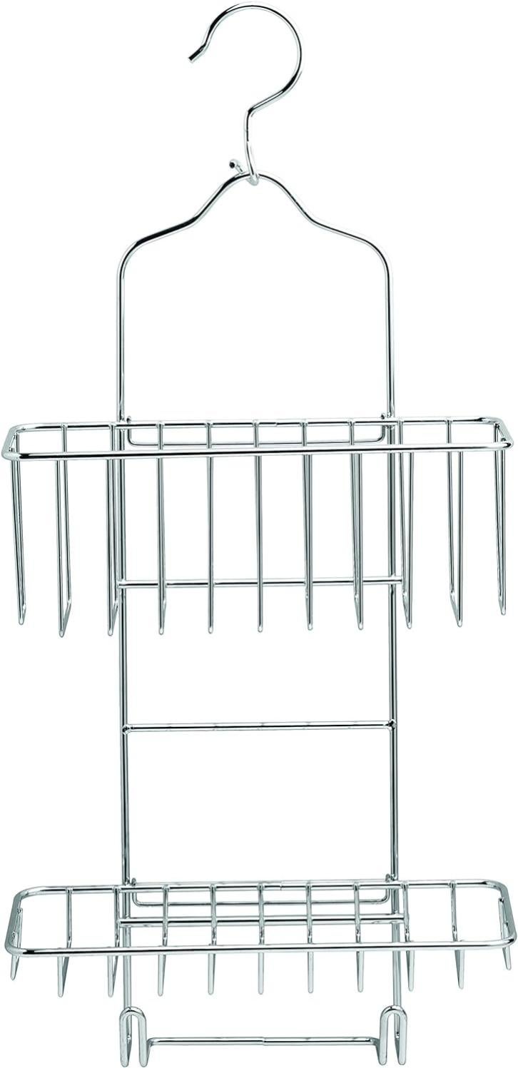 Convenience Concepts Mensola Angolare Royal Crest – 3 Ripiani In Vetro E Struttura Cromata, Perfetta Per Soggiorno E Ufficio - 2