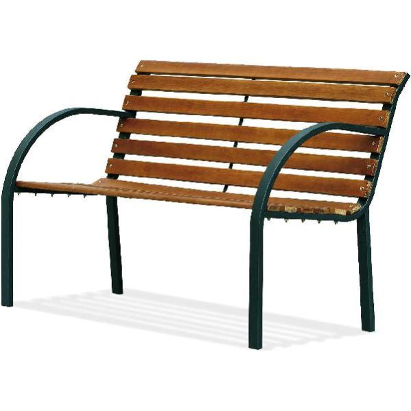 Panchina Da Giardino In Ghisa E Legno 150 Cm: Panca Con Schienale Per Esterno (Modello 26104) - Foto 2