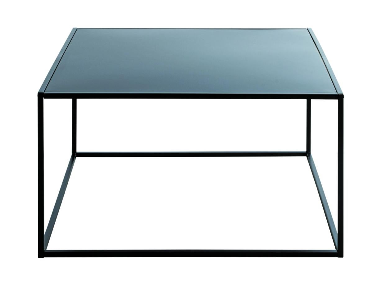 Table d'appoint en métal coloris noir - Longueur 70 x Profondeur 70 x