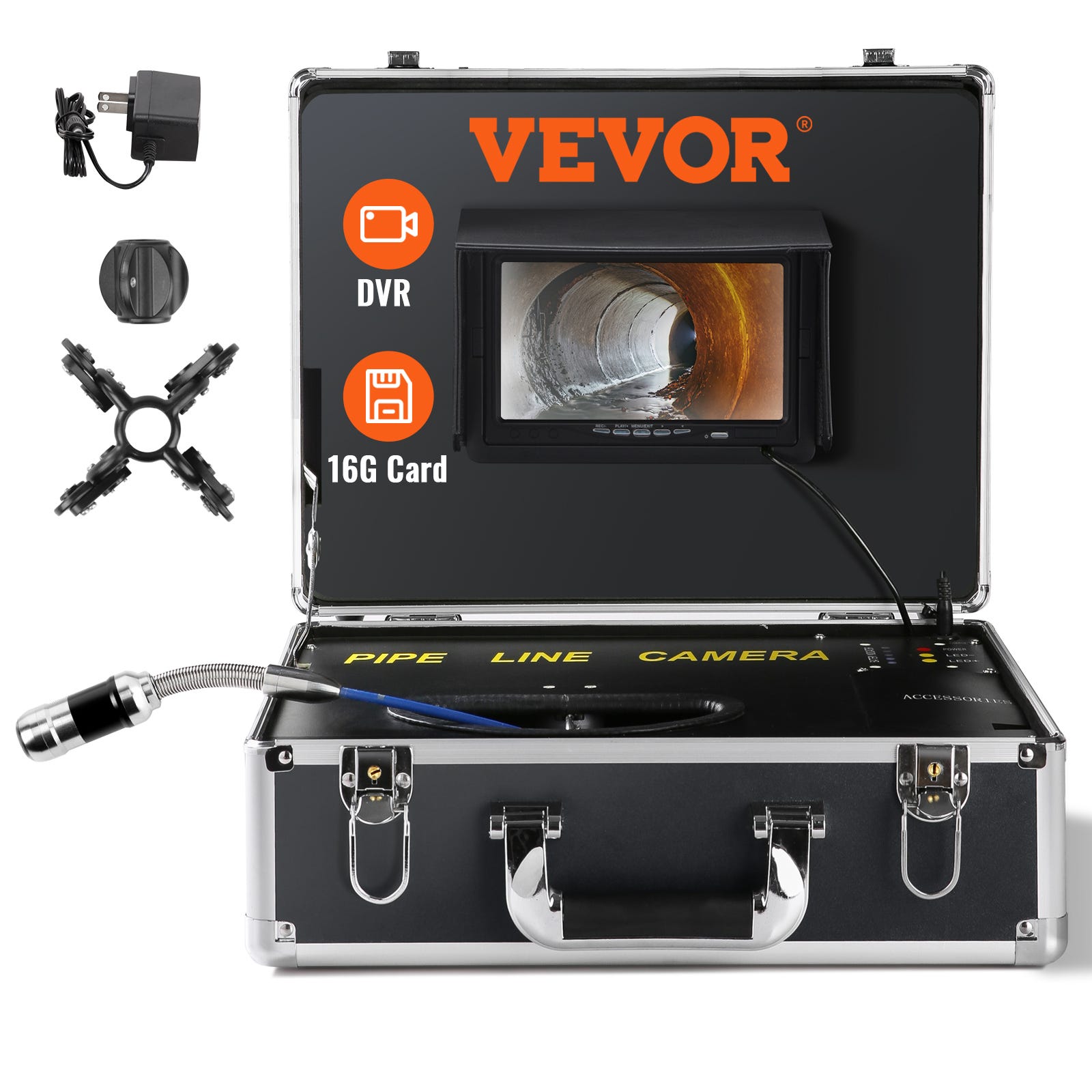 VEVOR Caméra Inspection Canalisation 30 m Endoscope d'Écran 7