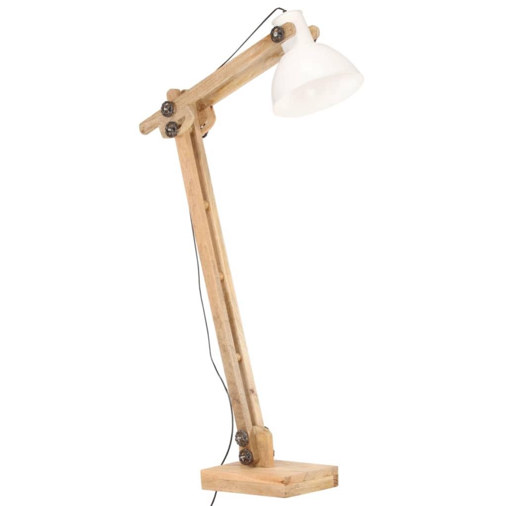 Lampada Treppiede Da Pavimento 38x140 Cm Design Moderno 60W Marrone E Ecru 85470703