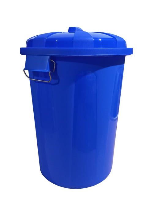 Cubos de Basura Reciclaje Apilables. 20L, 34x29x47cm (Azul)