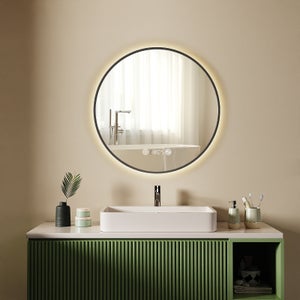 Miroir LED De Maquillage Visalia Avec Lumière Réglable Et Port Usb Blanc -  Miroir salle de bain BUT