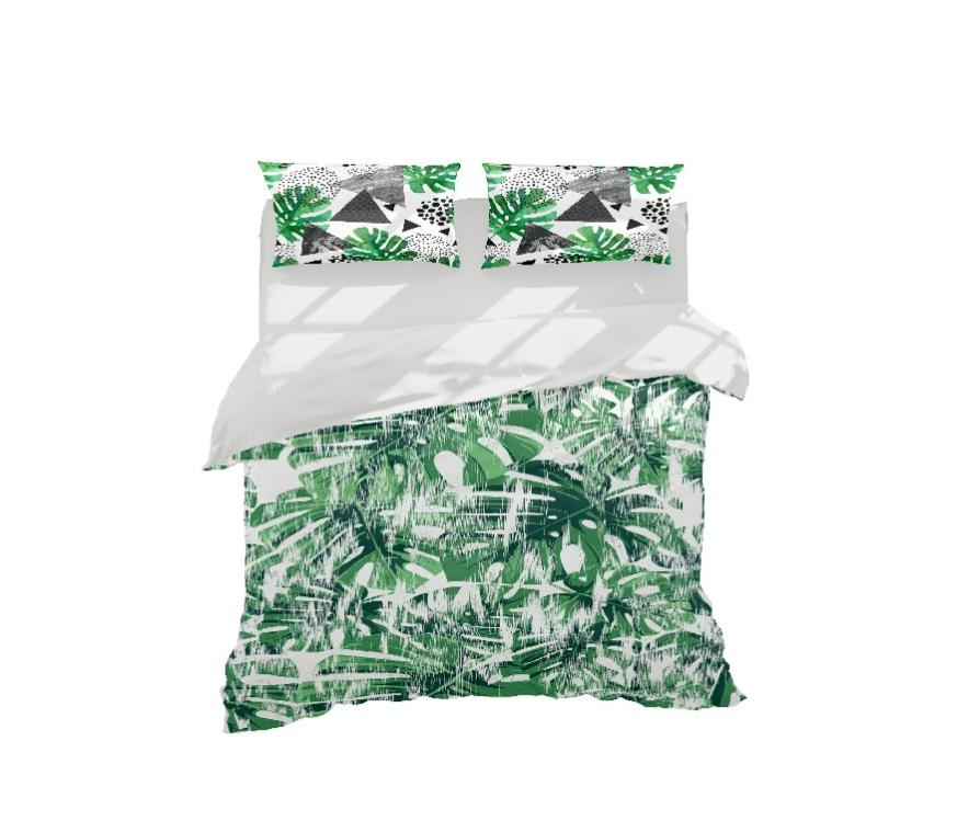 Tappeto Bagno In Cotone Motivo Foglie - | Ecom - Foto 3