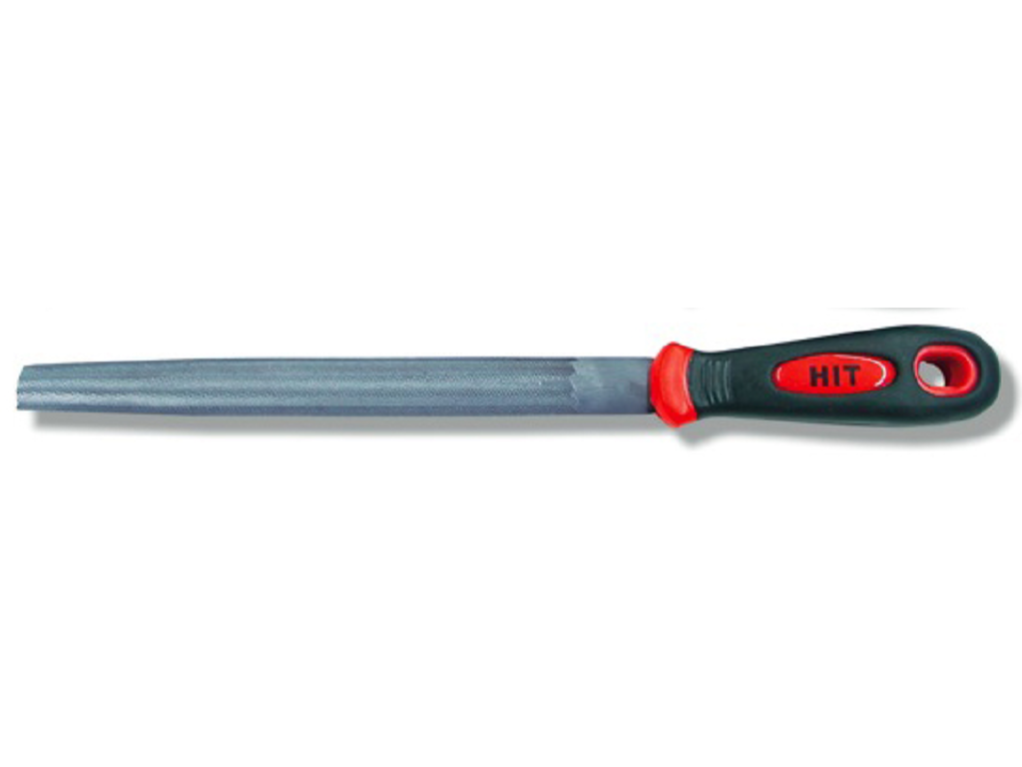 Bellota Lima Piatta Per Metallo Con Manico Bimateriale - 10 Pollici (grossa), Acciaio Al Cromo, Ergonomica