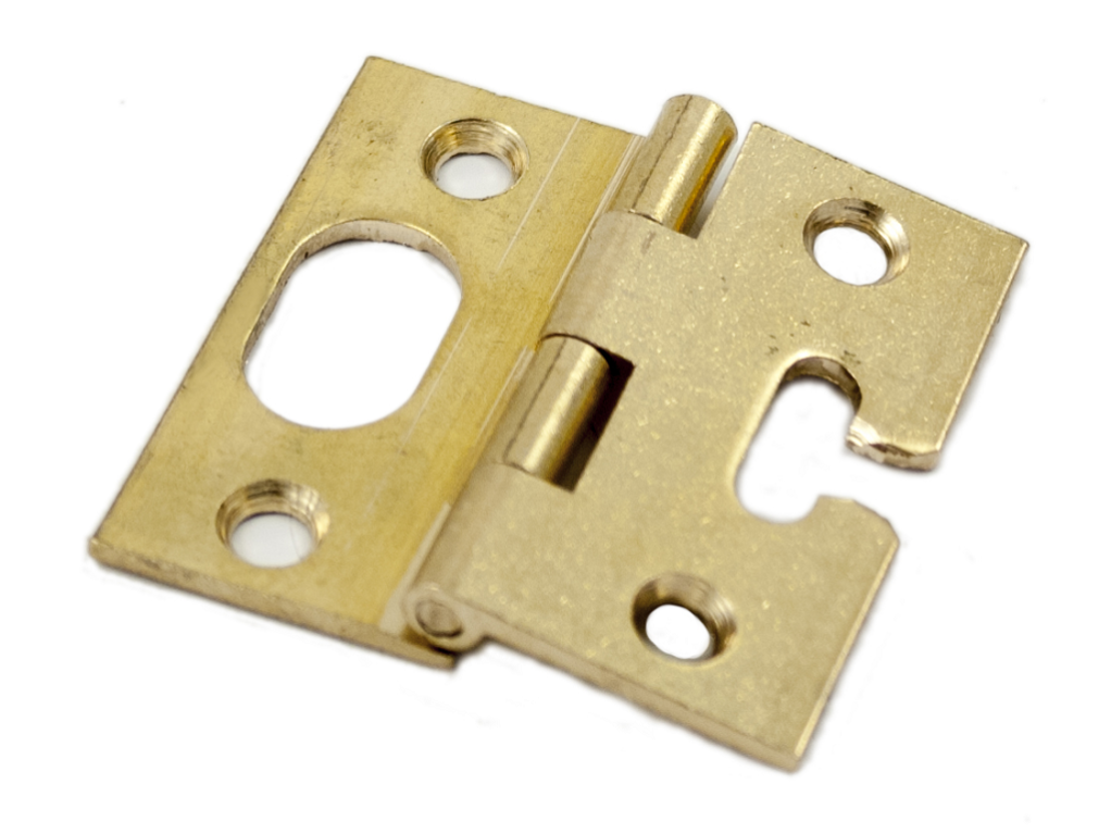 CERNIERA CON ASOLA MEZZA CURVA OTTONE mm.40x40 LUCIDA | Leroy Merlin