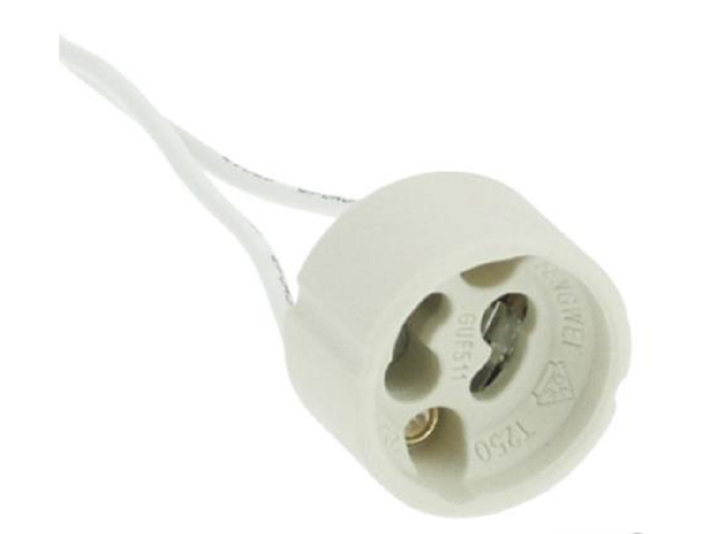 20pz Portalampada Attacco Gu10 In Ceramica Bianco 250v Max 100w Porta Faretto 84754511 - Foto 9