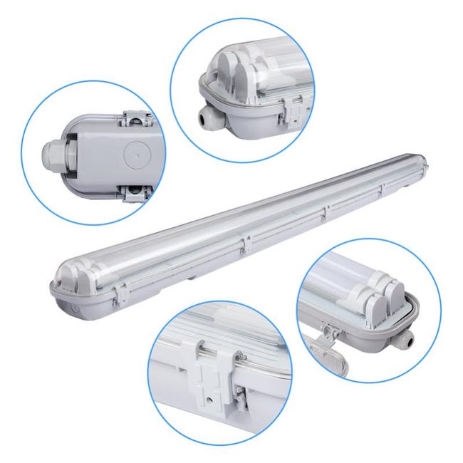 Lampada LED Per Ambienti Umidi 30/60/90/120 Cm Luce Vasca - Foto 6