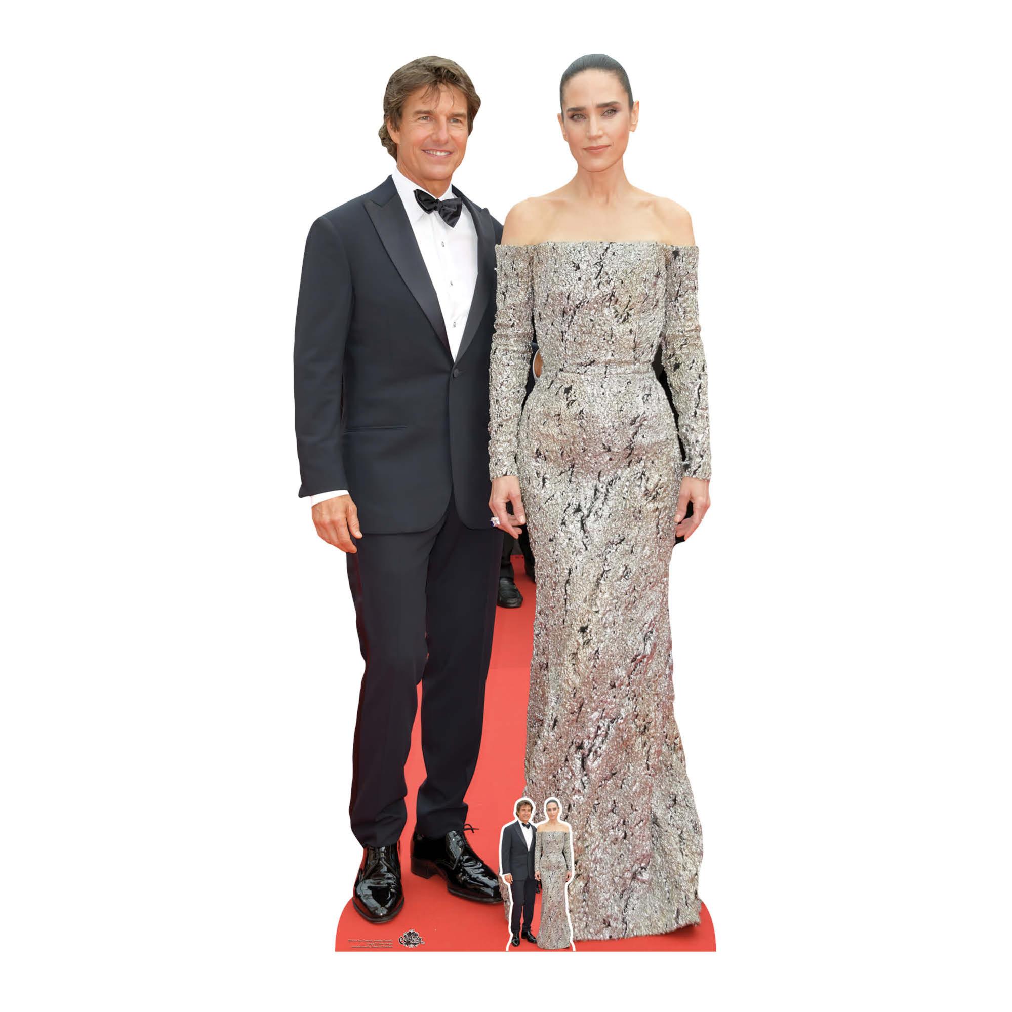 Figurine en carton taille réelle Tom Cruise et Jennifer Connelly Acteur et Actrice