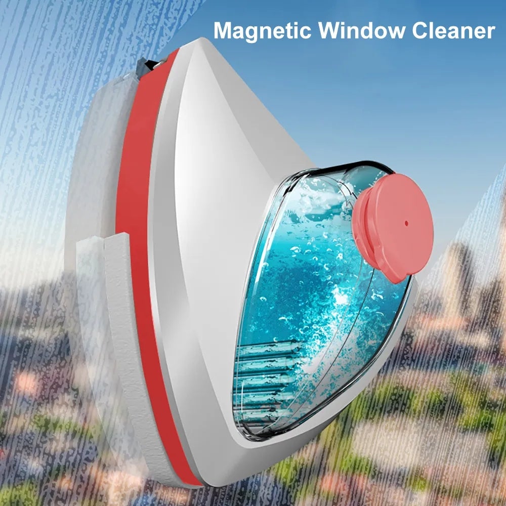 Escova magnética para limpeza de janelas Ferramenta doméstica autolimpante  de dupla face para espessura de vidro de 8 a 15 mm