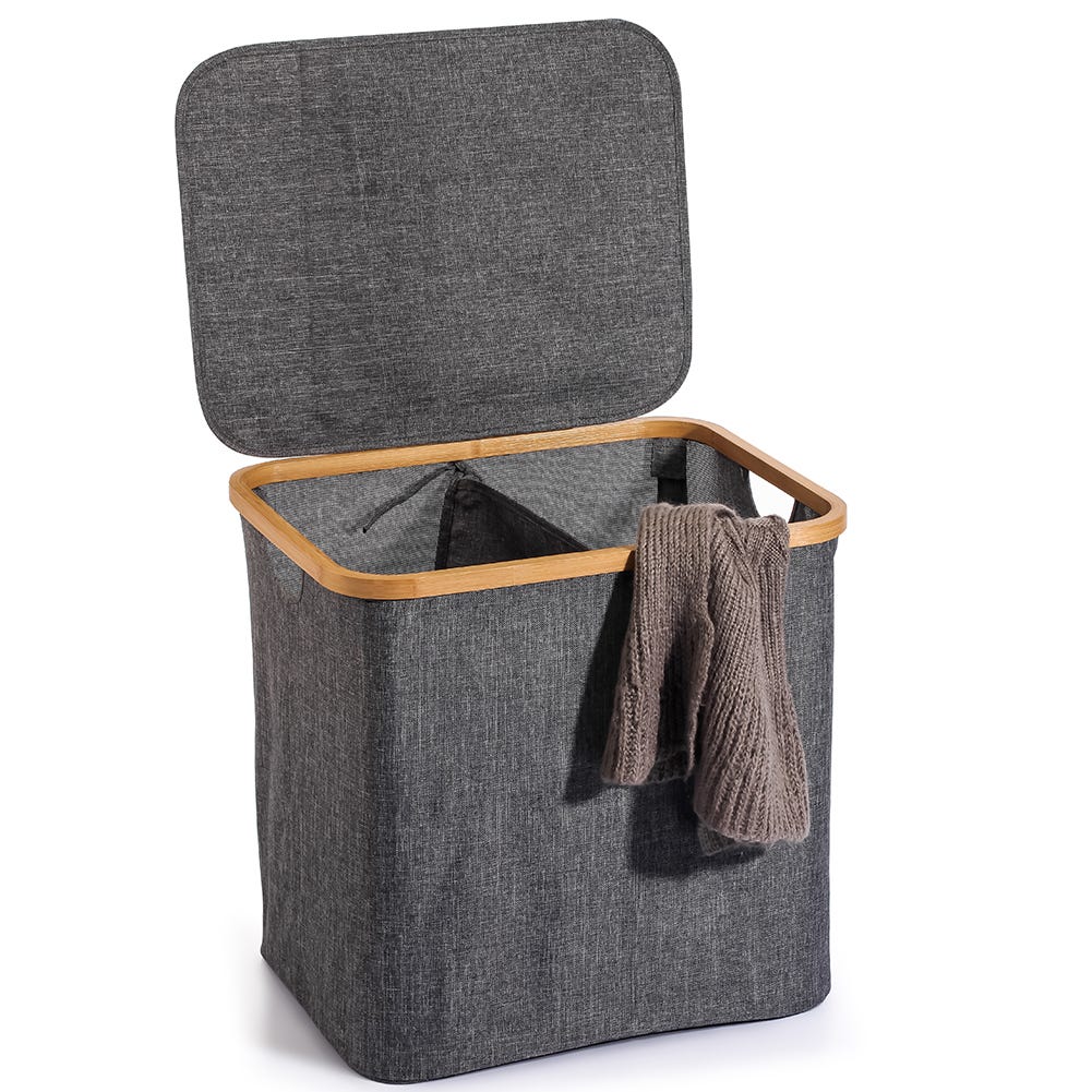 Cesto portabiancheria con manico HUY grigio – TFT Home Furniture