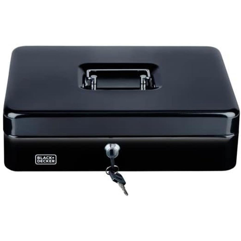 Cassetta Portavalori Con Serratura - Piccola Scatola Per Monete E Banconote, Nero - Foto 13