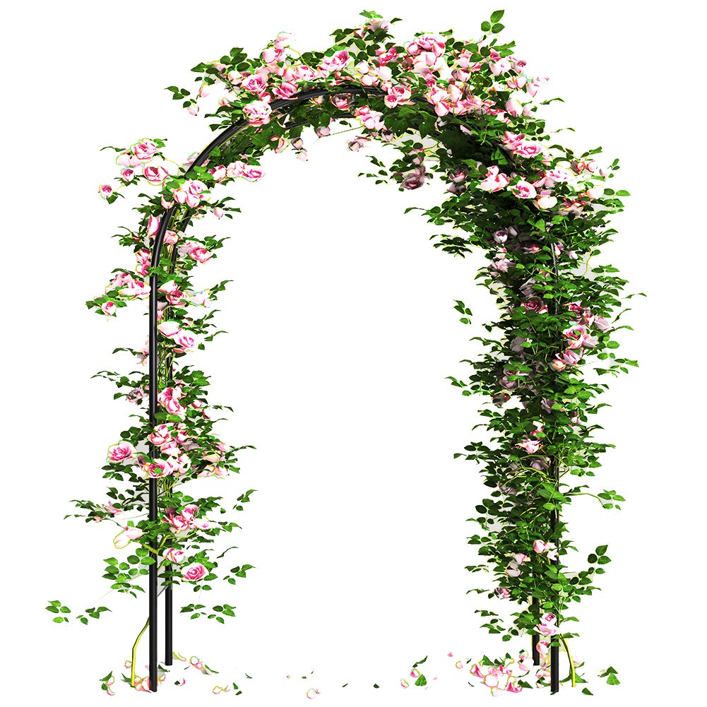 Arco da Giardino Supporto per Rose Piante Rampicanti in Metallo Altezza  240cm