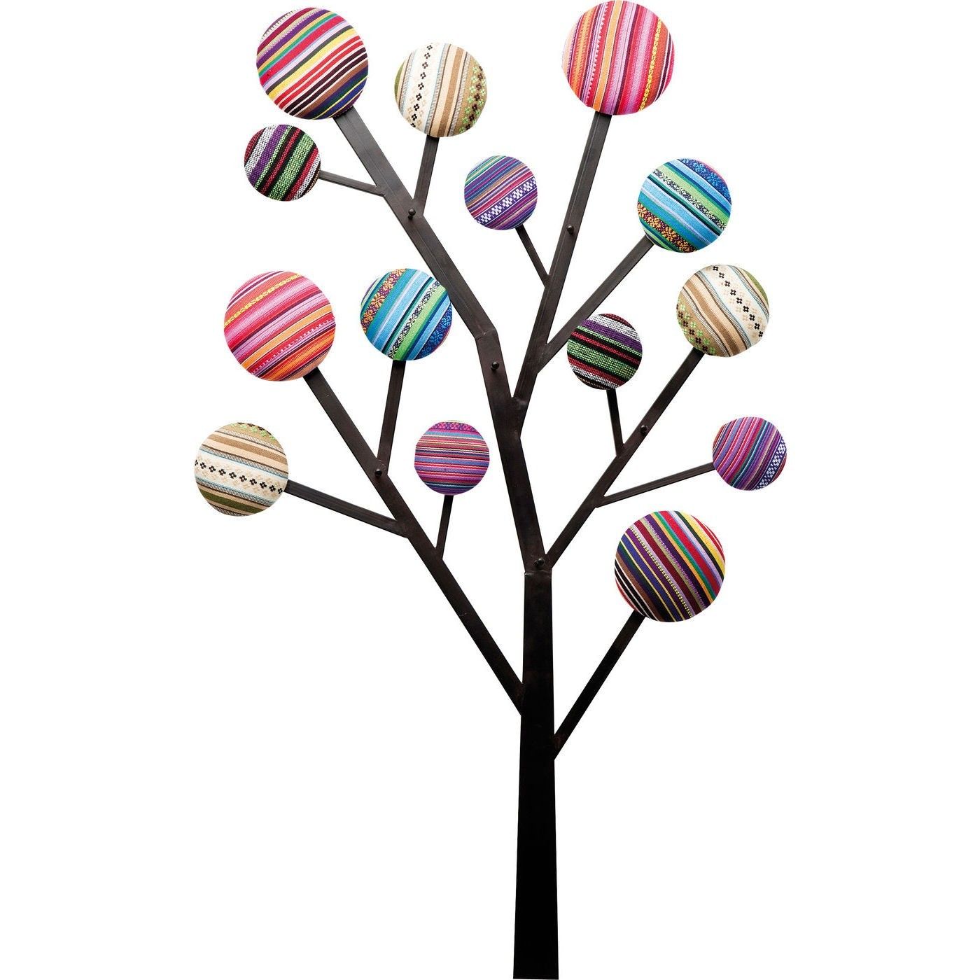 Perchero pared arbol acero multicolor 6 ganchos Leroy Merlin