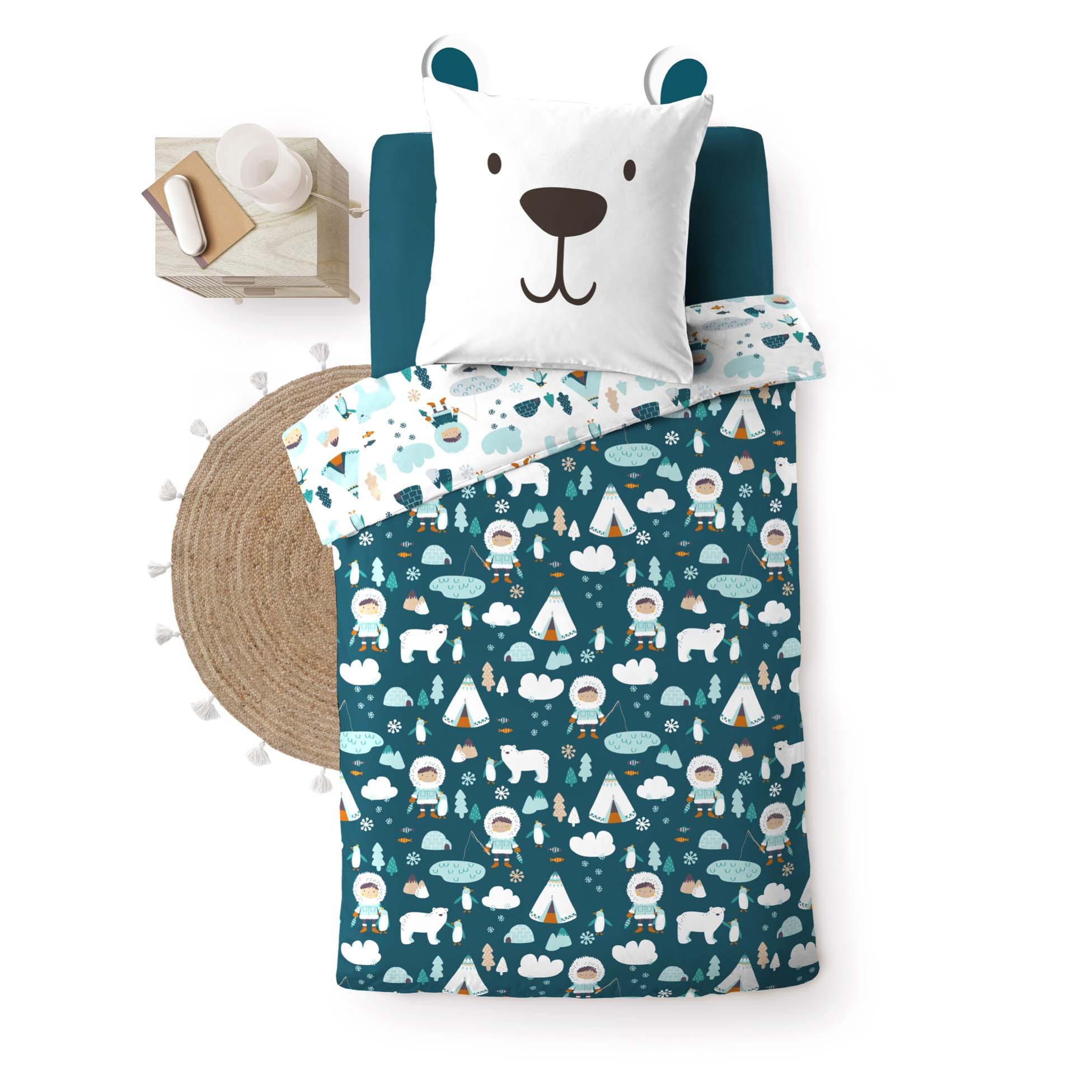 Housse de couette Petit Ourson polaire 140x200cm | Leroy Merlin