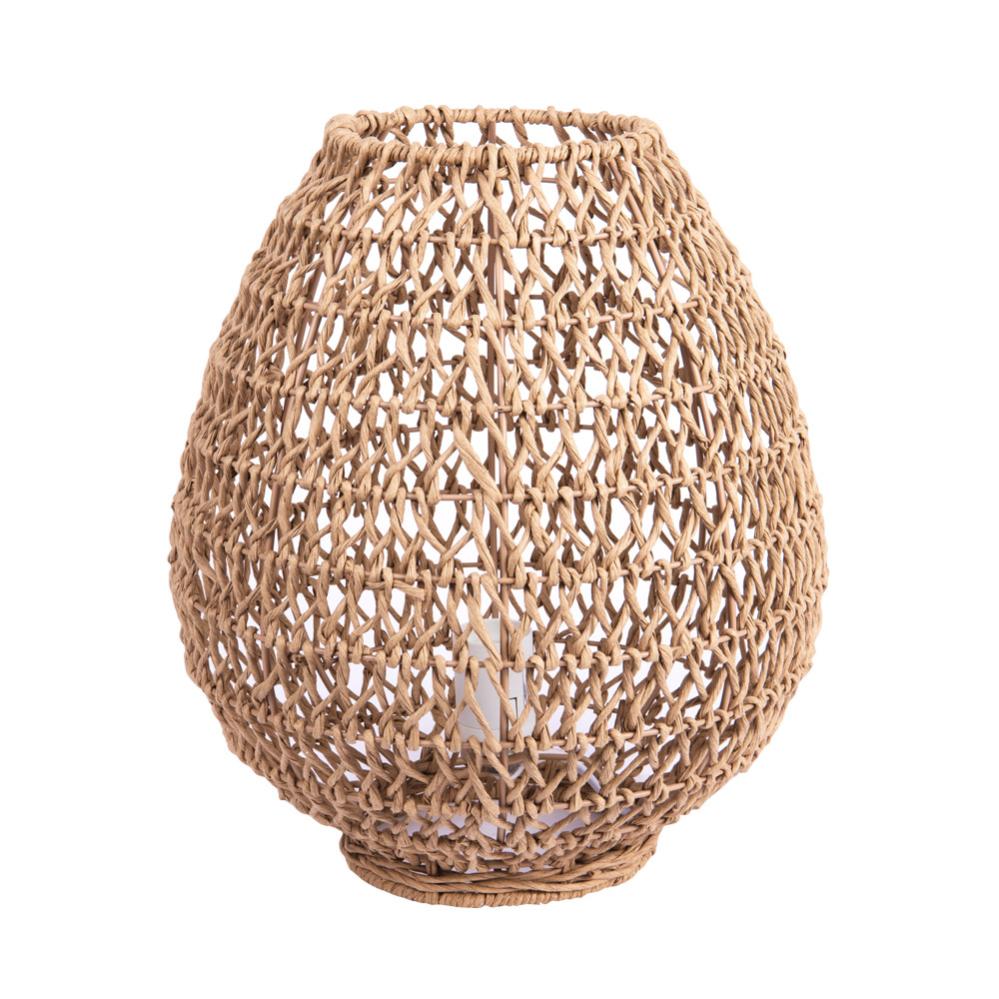 Lampe oeuf en corde naturelle 35 cm Leroy Merlin