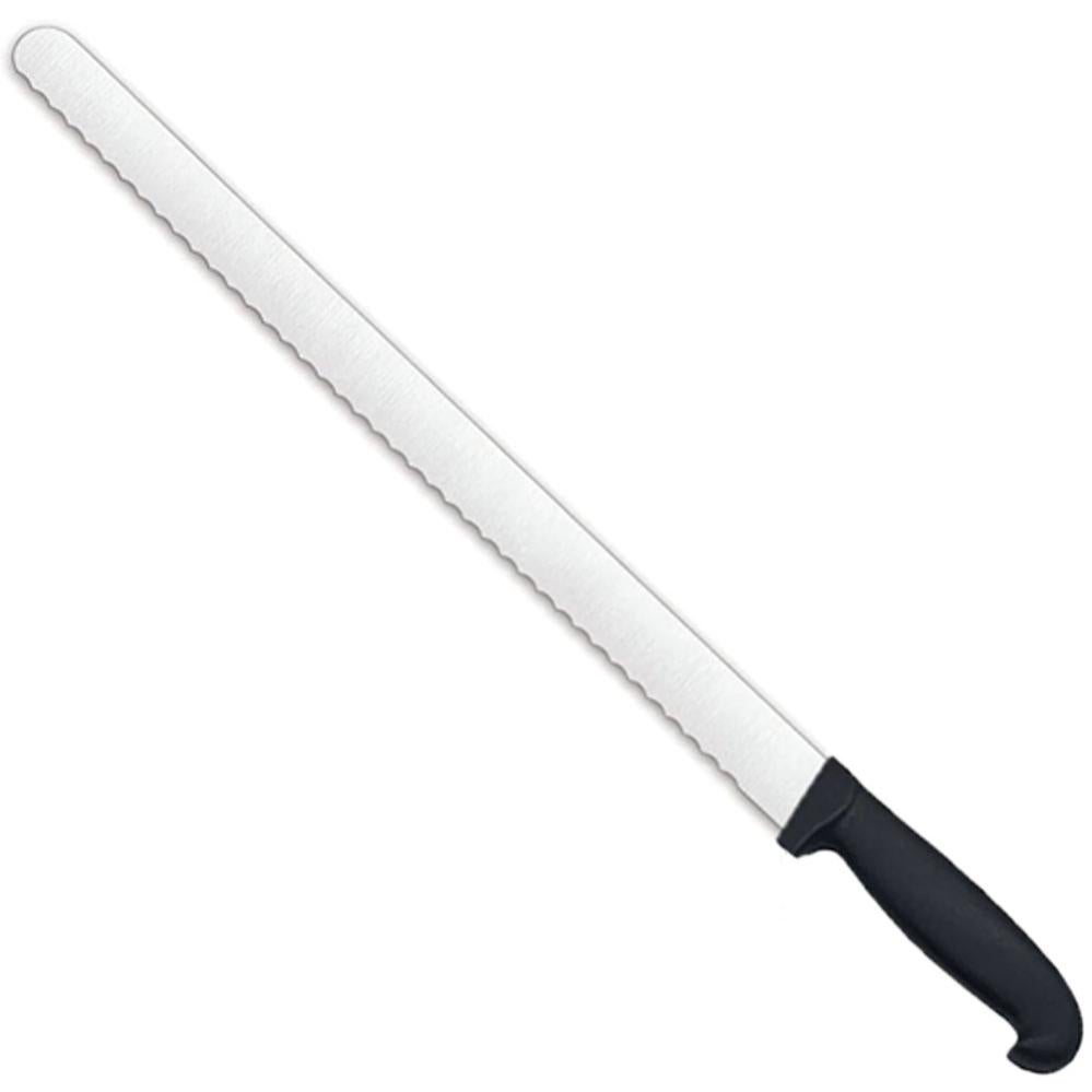 Coltello Da Bistecca Ausonia Maniago: Lama Inox Semi-Dentata 11 Cm Con Manico Antiscivolo In Gomma Termoplastica - Professionale