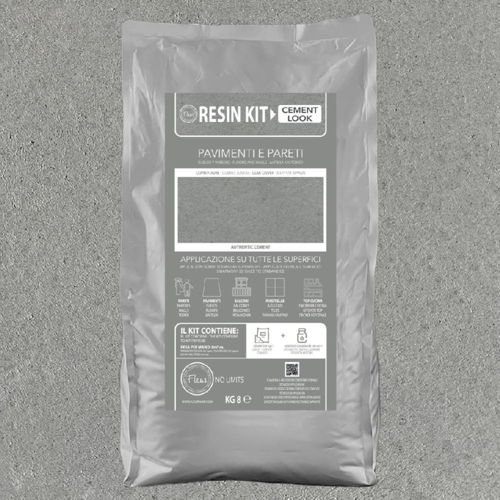 Kit Resina Cemento Fleur In Polvere Per Pavimenti Piastrelle 2 Kg Whale - Foto 8