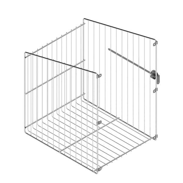 Cesto cacerolero para armarios de cocina de ancho exterior 600mm