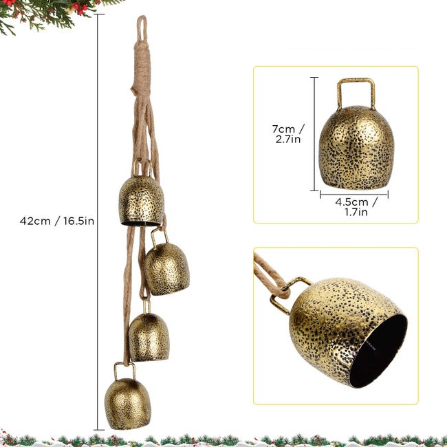Natal pendurado Jingle Bells - Natal Bels artesanato Jingle Bell