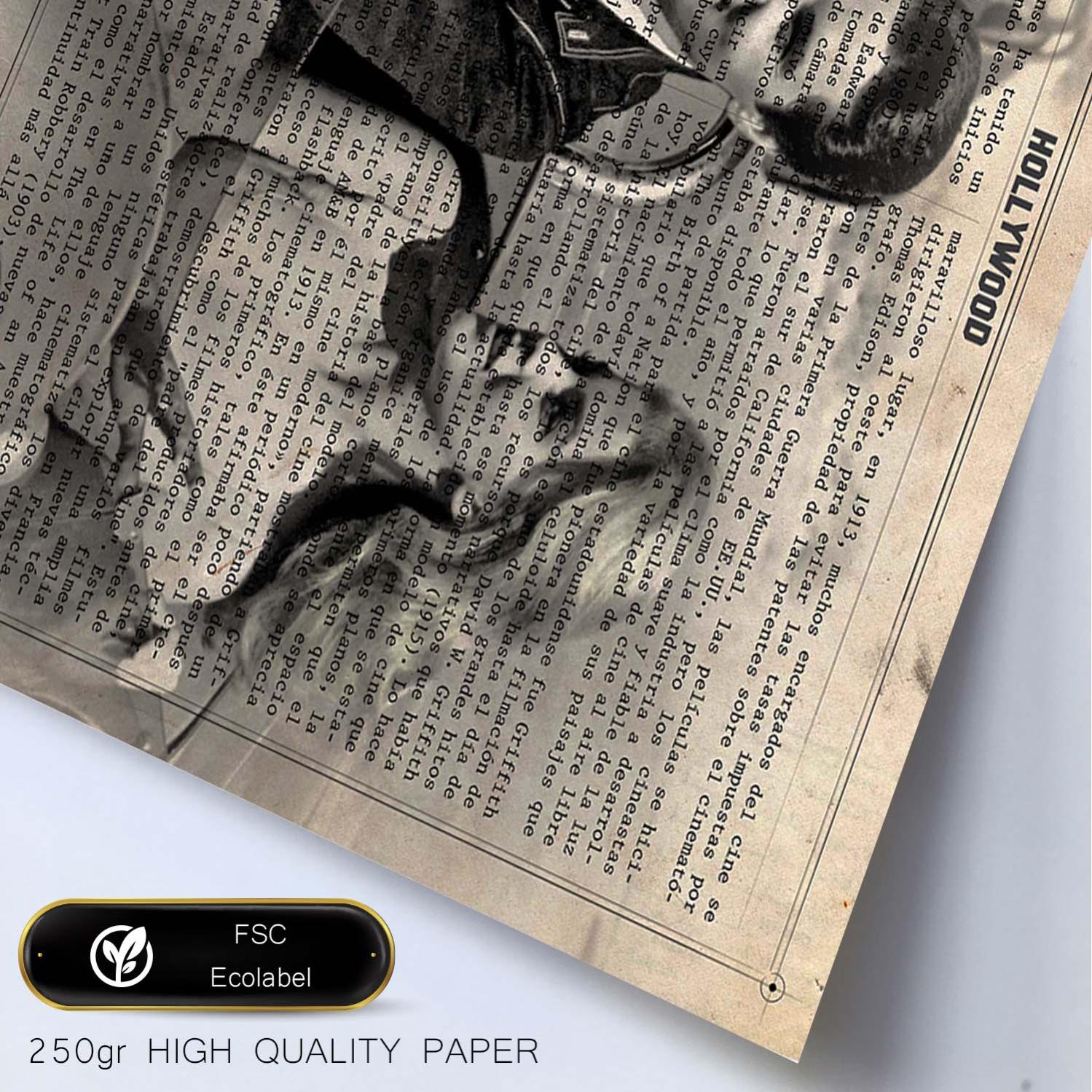 Lamina Viva Las Vegas Vintage Sur Hollywood Définition Clara Wood A3 ...