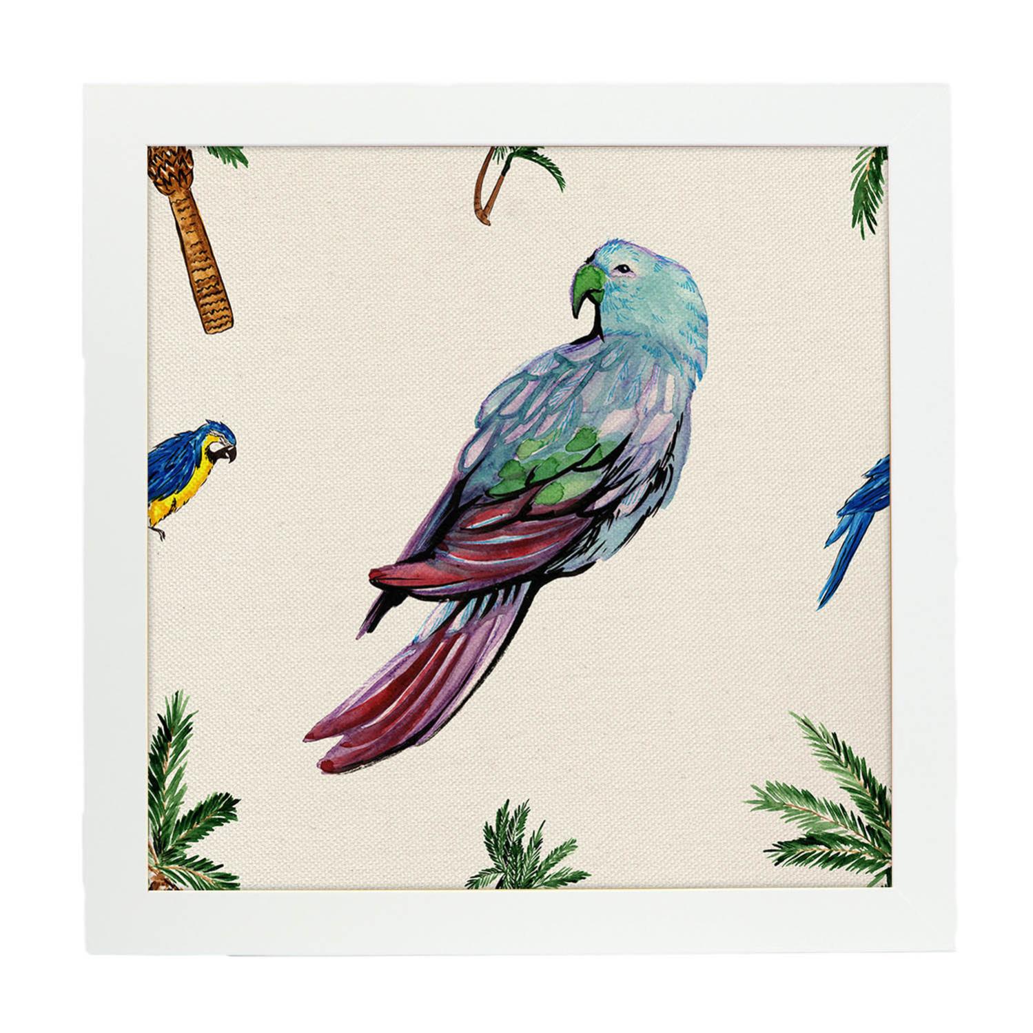Stampa artistica vintage di uccello Drongo blu - Poster Audubon, illustrazione tropicale antica, decorazione di uccelli d'America - Italia