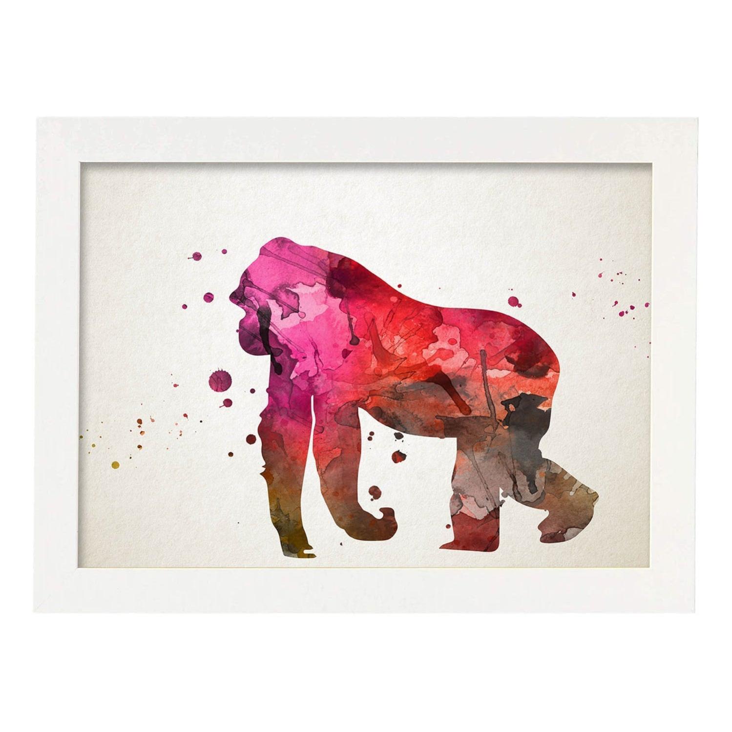 Adesivi Murali KOKOLAP Con Palloncino E Animaletti Ad Acquerello. Decorazione Colorata E Simpatica Per La Cameretta Dei Bambini.